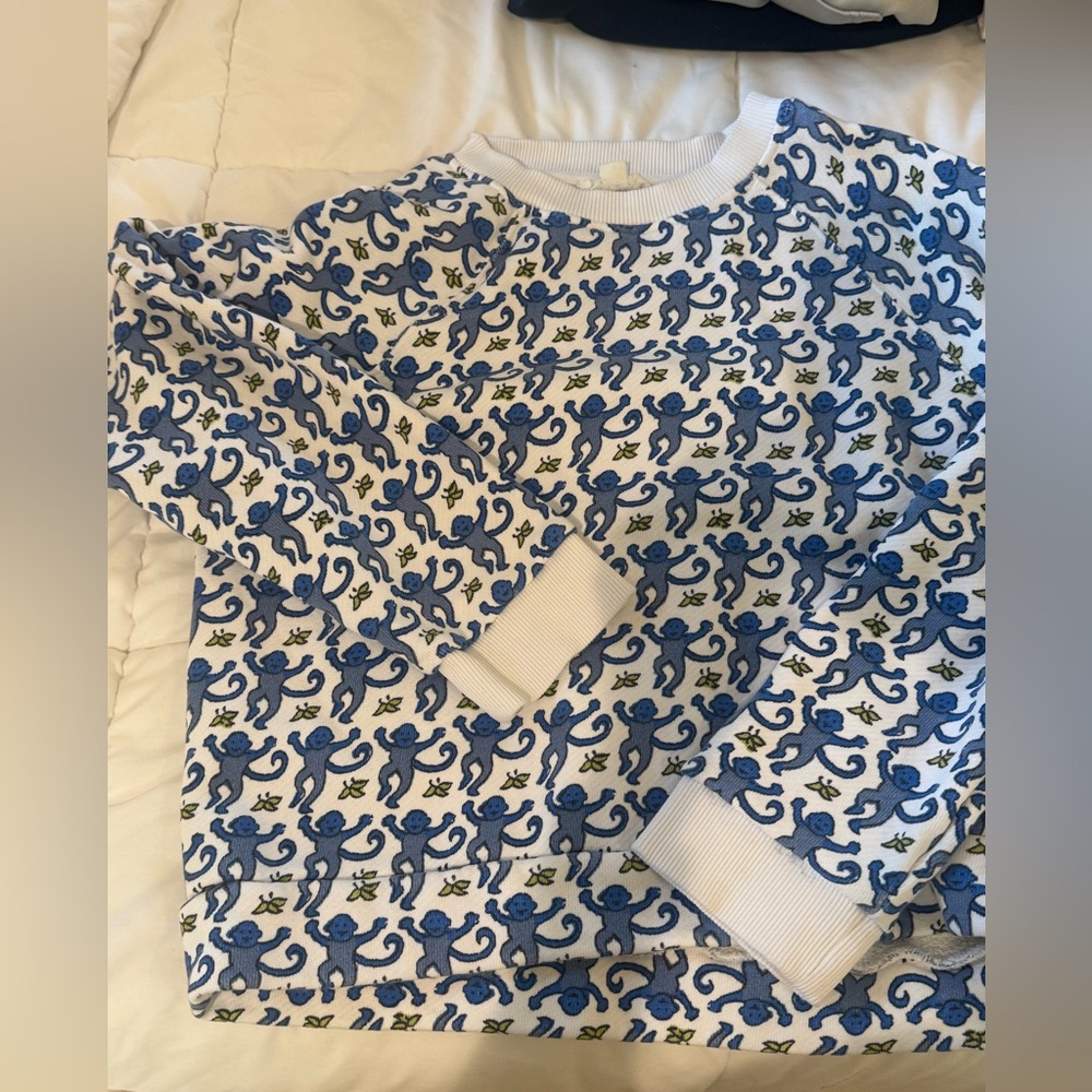 Roller Rabbit Blue and White Sweatshirt